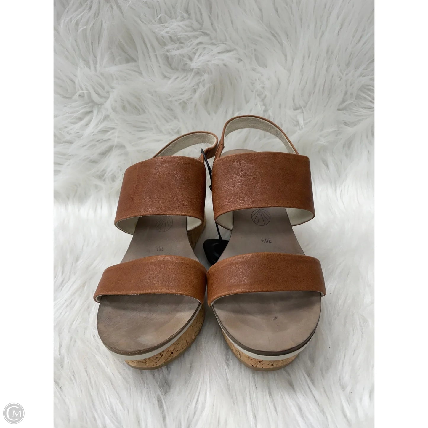 Sandals Heels Wedge By coclico In Brown, Size: 8