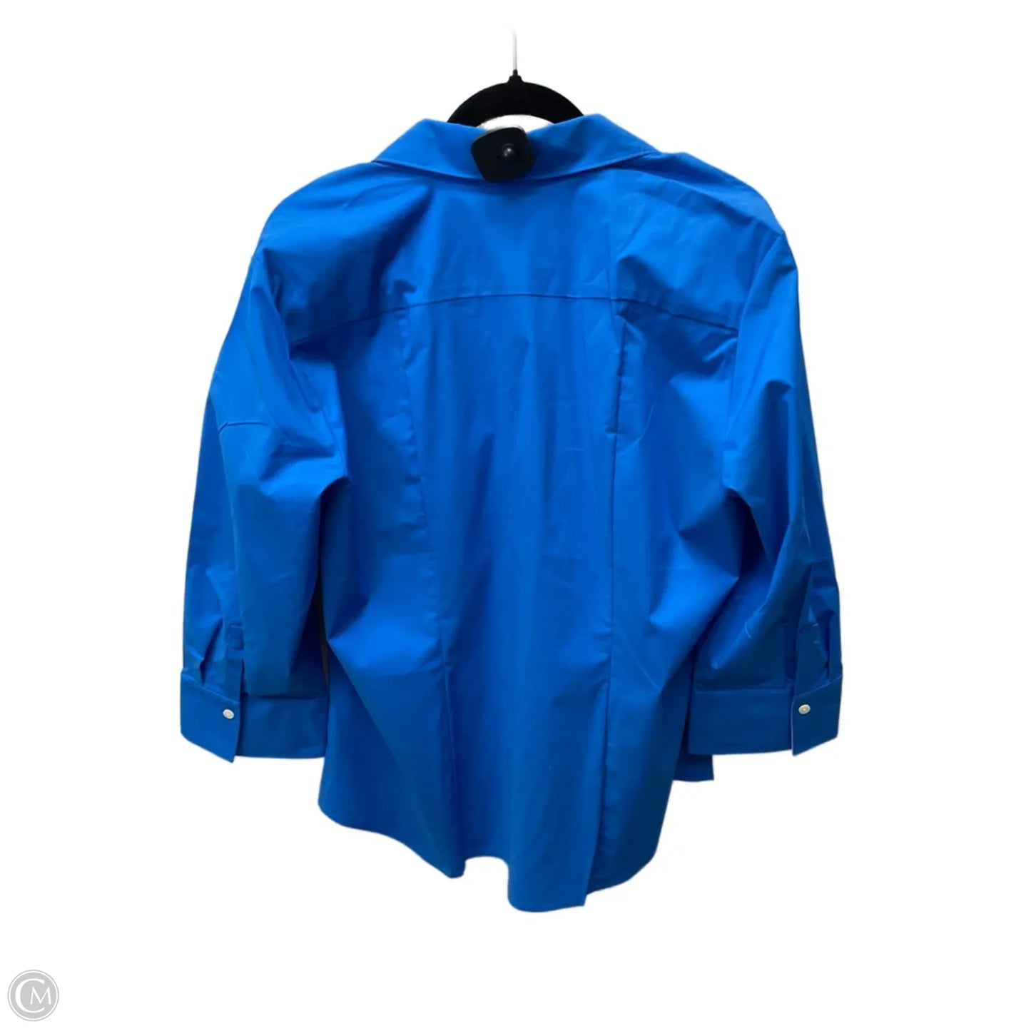 Blouse Long Sleeve By hinson wu In Blue, Size: Xl