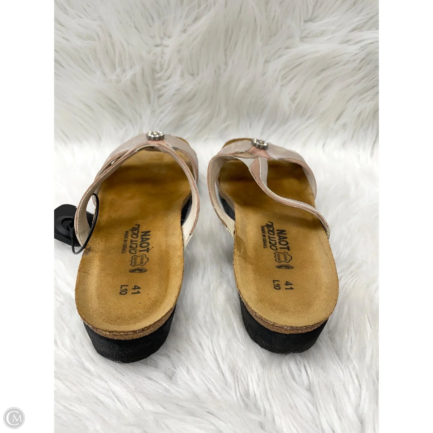 Sandals Heels Wedge By Naot In Grey & Pink, Size: 10