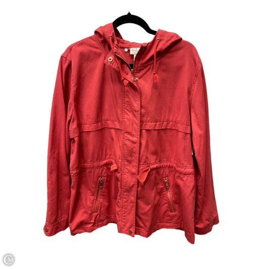 Jacket Utility By St Johns Bay In Coral, Size: 1x