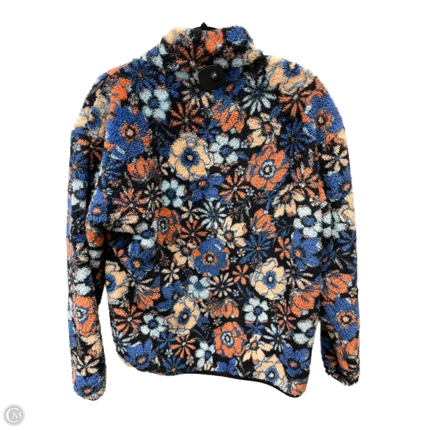 Jacket Faux Fur & Sherpa By Clothes Mentor In Floral Print, Size: L