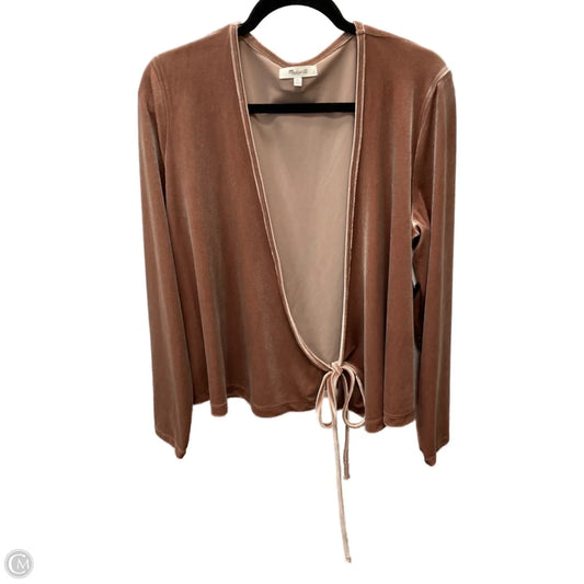 Top Long Sleeve By Madewell In Brown, Size: Xl