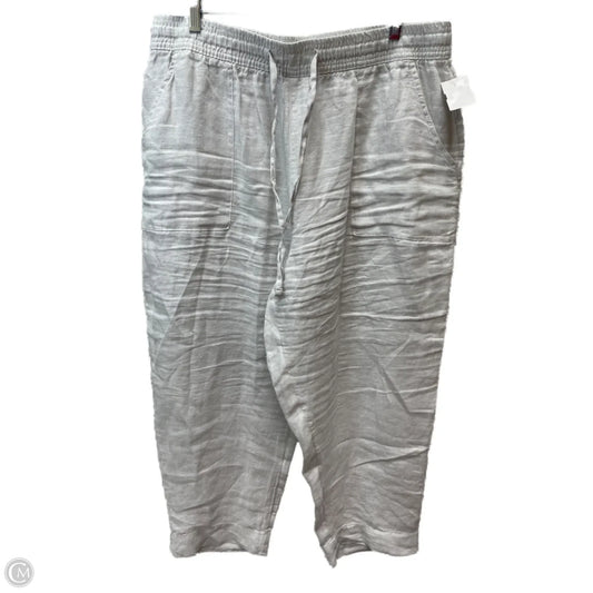 Pants Linen By Sigrid Olsen In White, Size: 16