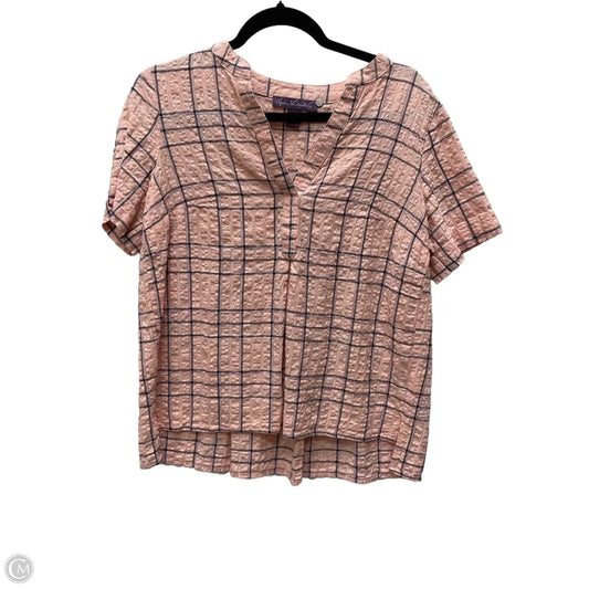 Top Short Sleeve By Gloria Vanderbilt In Pink, Size: S