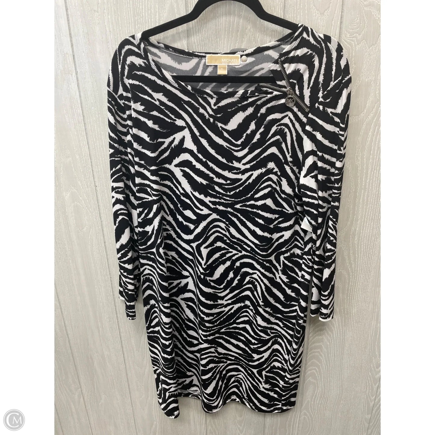 Dress Designer By Michael Kors In Zebra Print, Size: Xl