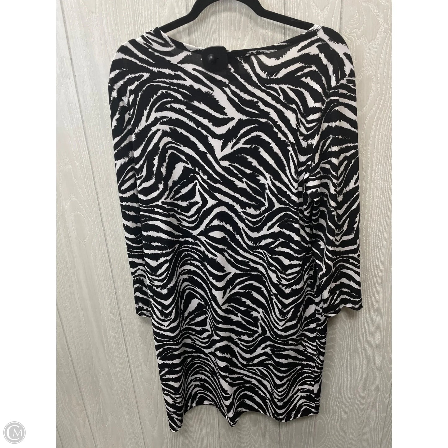 Dress Designer By Michael Kors In Zebra Print, Size: Xl