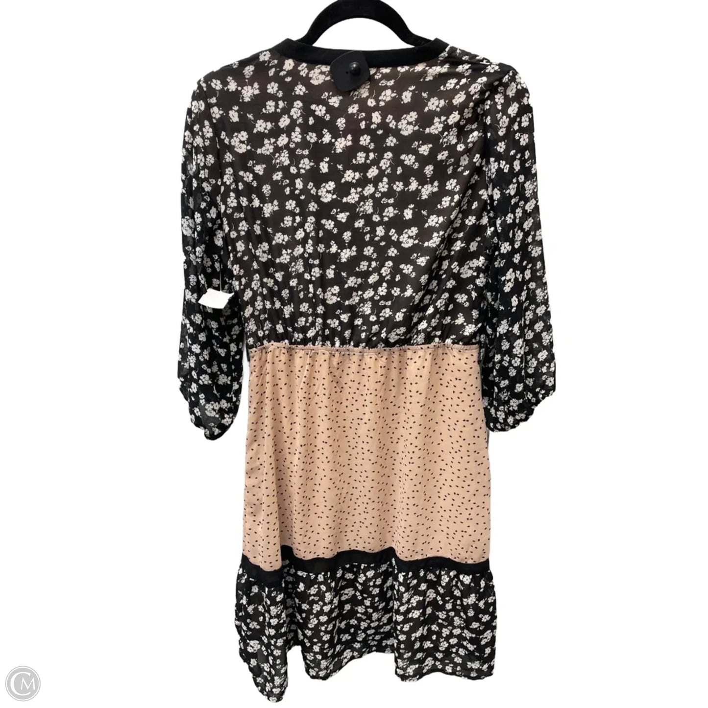 Dress Casual Short By Clothes Mentor In Black & Tan, Size: M