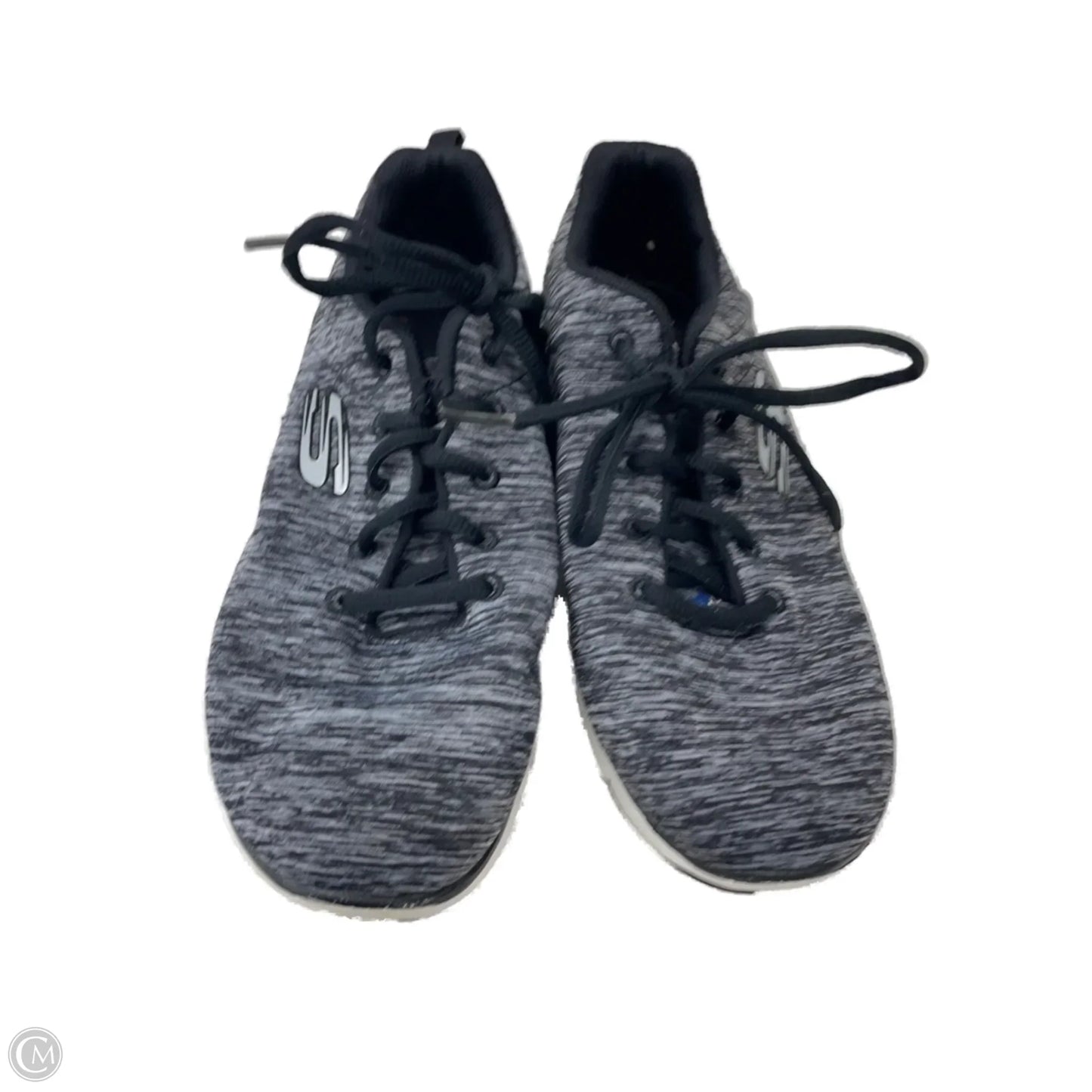 Shoes Athletic By Skechers In Black & Grey, Size: 8
