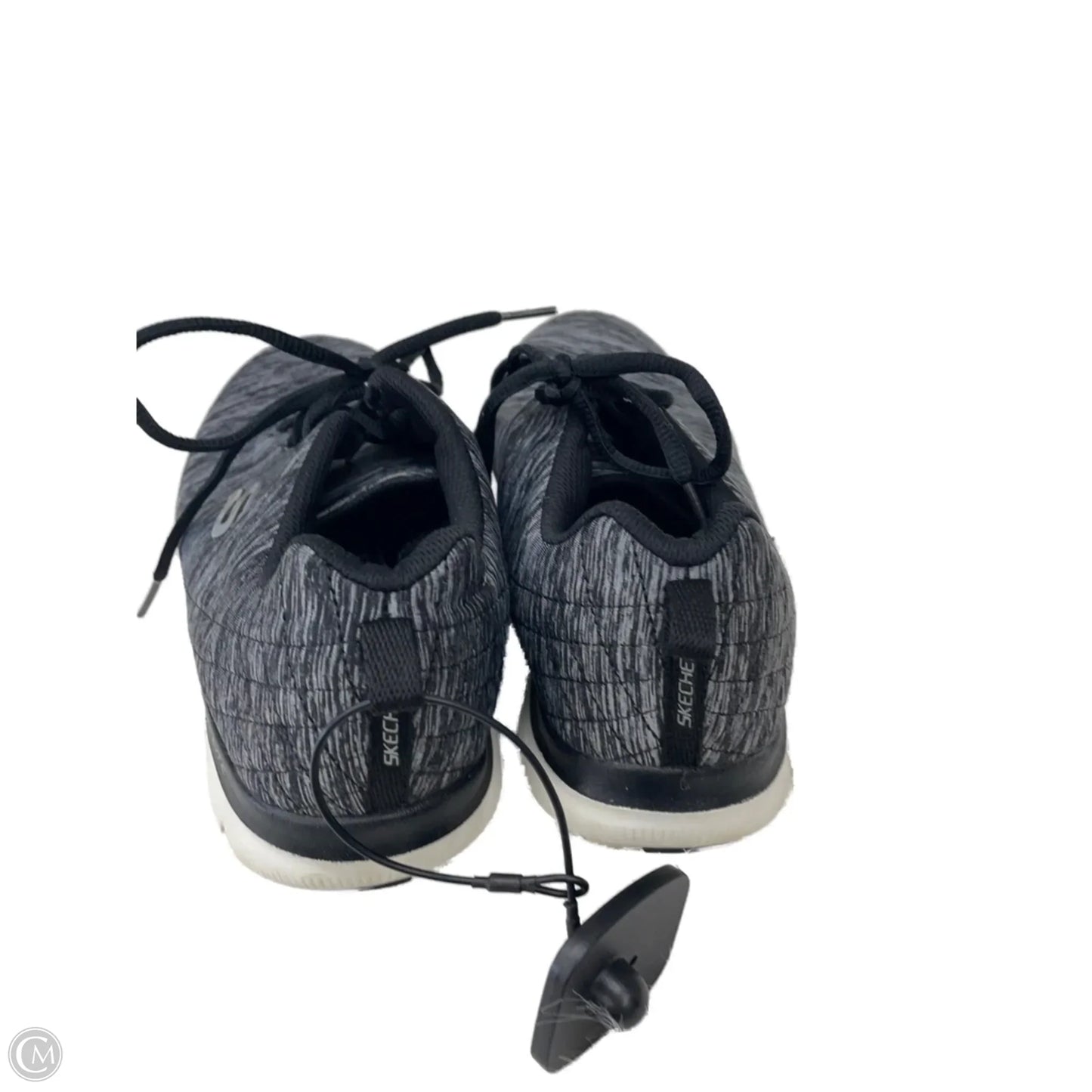 Shoes Athletic By Skechers In Black & Grey, Size: 8