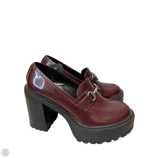 Shoes Heels Block By Madden Girl In Maroon, Size: 10