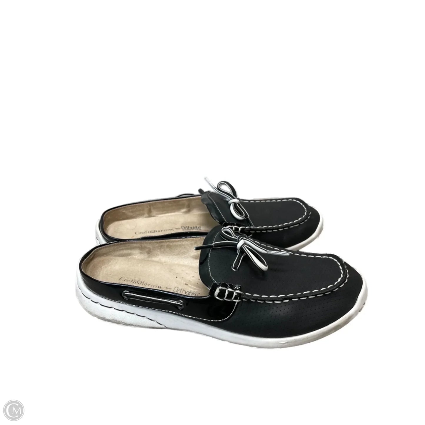 Shoes Flats By Croft And Barrow In Black & White, Size: 10