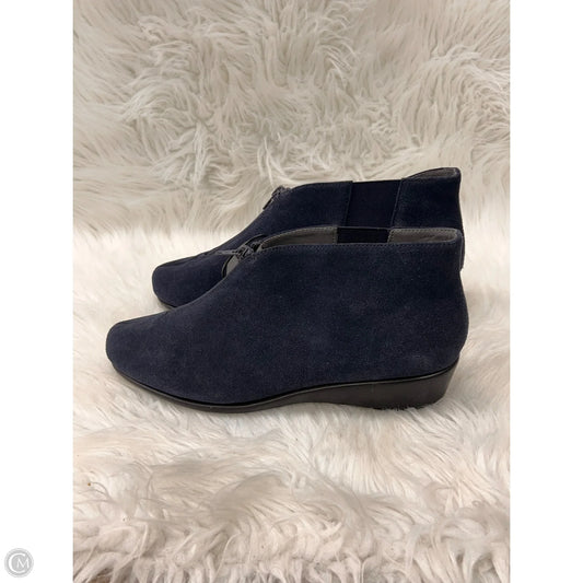 Boots Ankle Heels By Aerosoles In Navy, Size: 11