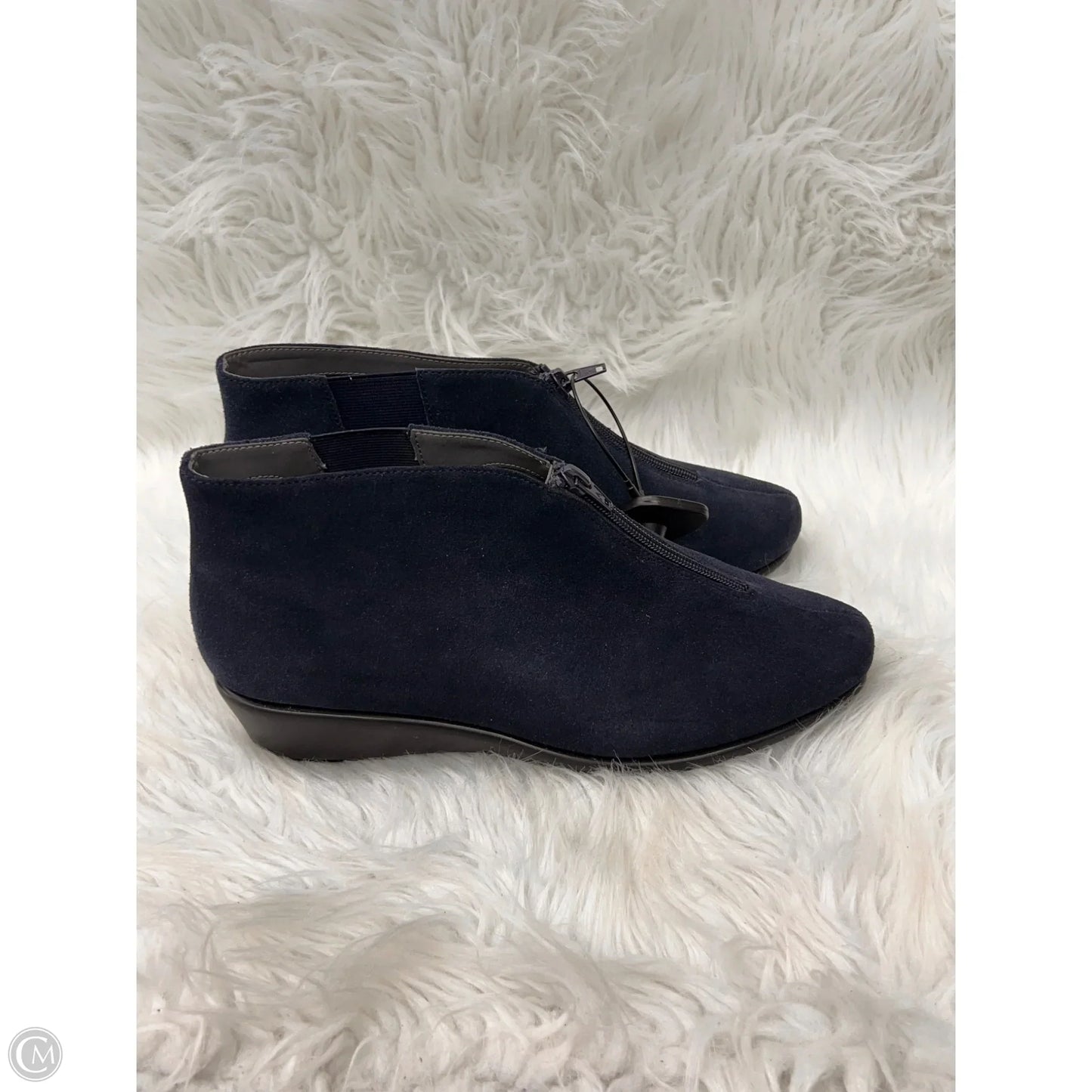 Boots Ankle Heels By Aerosoles In Navy, Size: 11