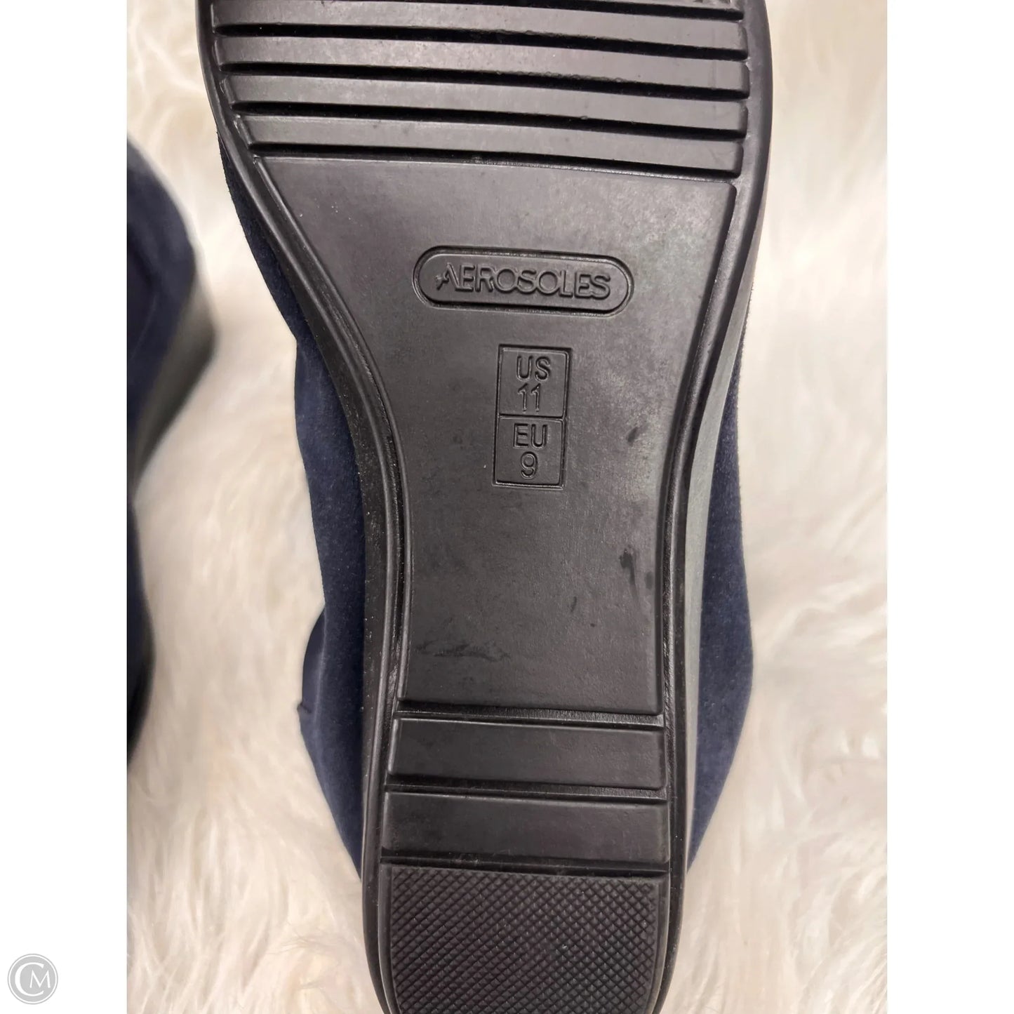 Boots Ankle Heels By Aerosoles In Navy, Size: 11