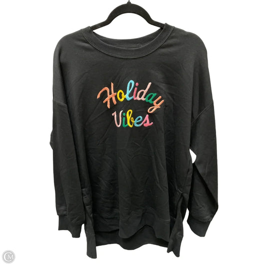 Top Long Sleeve By Old Navy In Black, Size: M