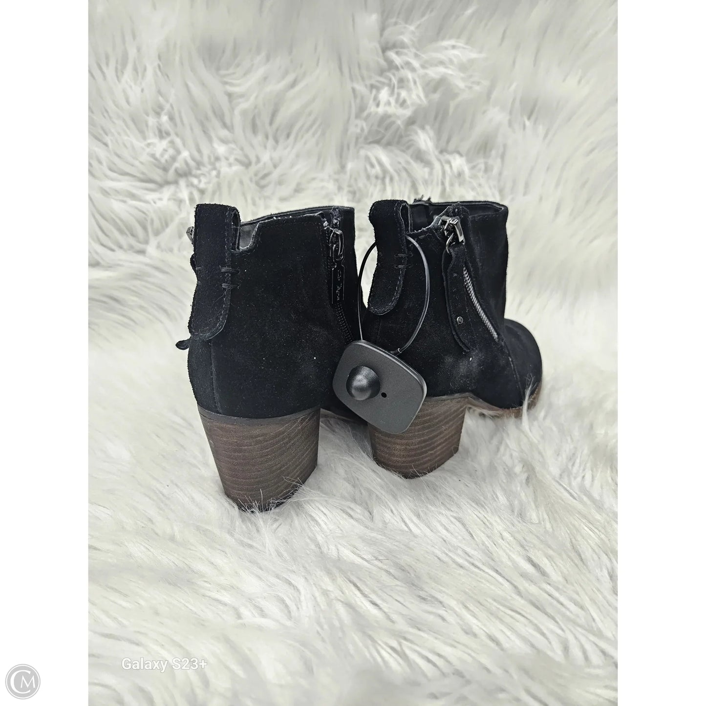 Boots Ankle Heels By Aqua In Black, Size: 6
