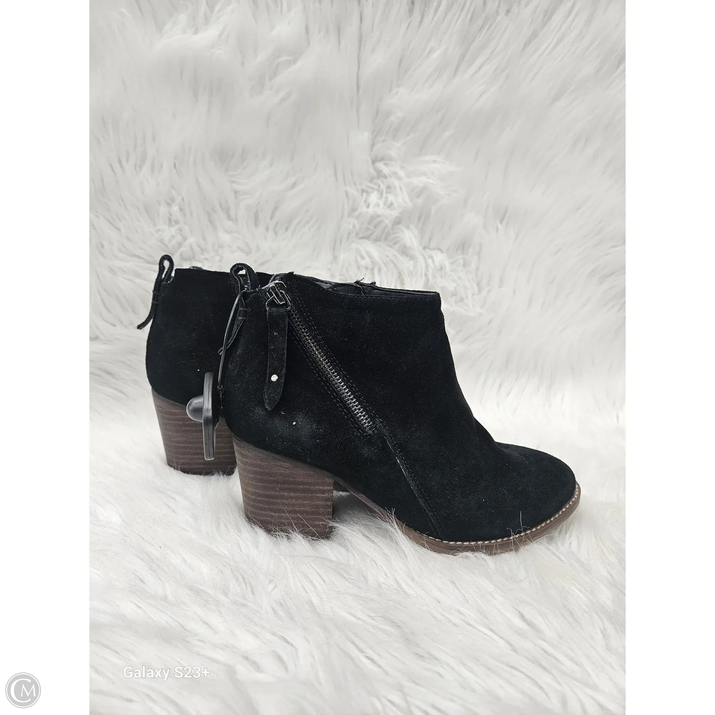 Boots Ankle Heels By Aqua In Black, Size: 6