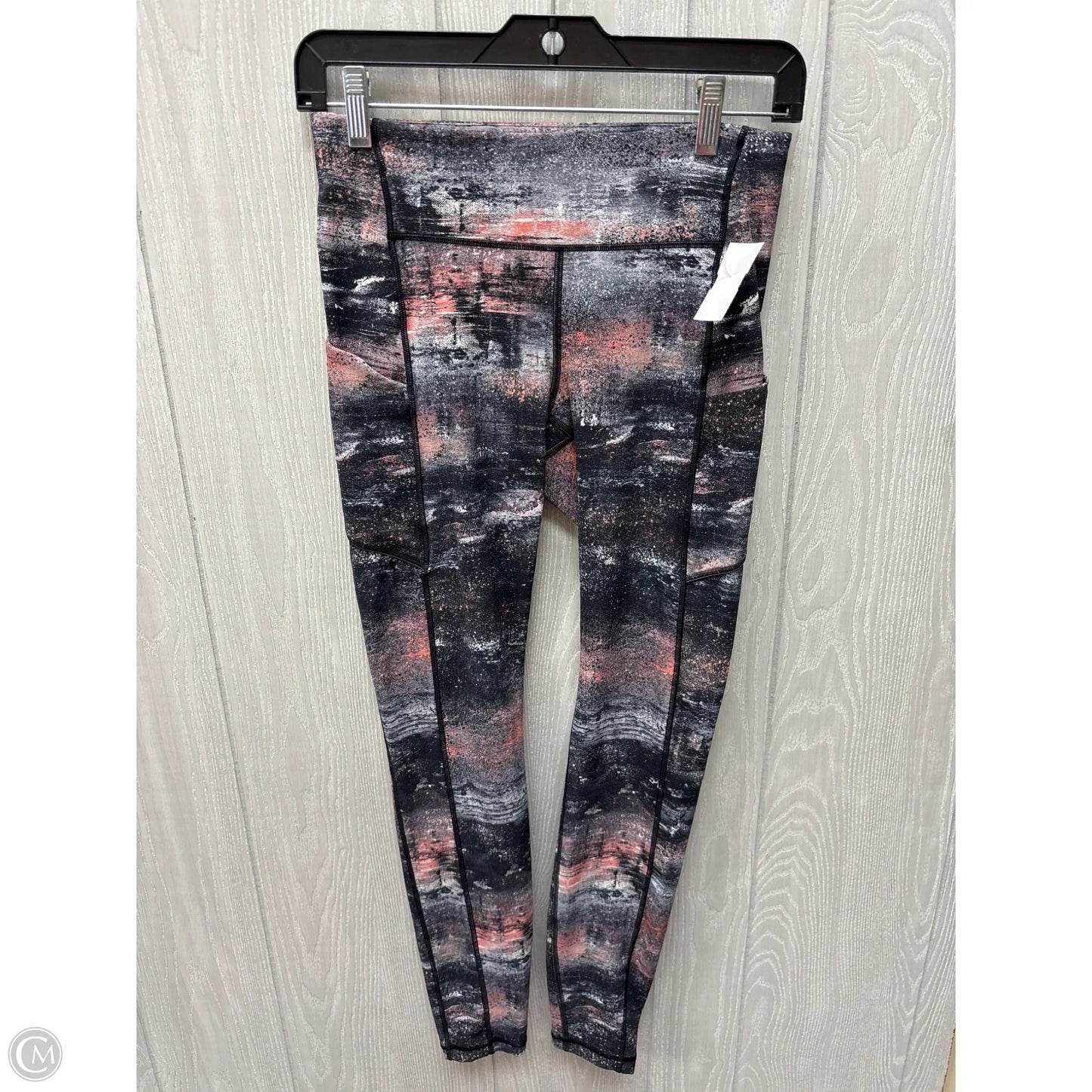 Athletic Leggings By Lululemon In Grey & Pink, Size: 6