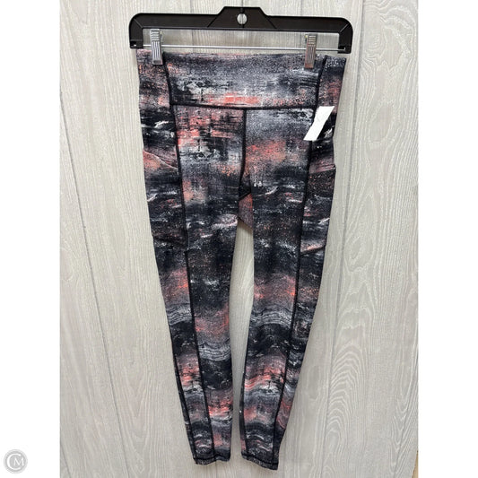 Athletic Leggings By Lululemon In Grey & Pink, Size: 6