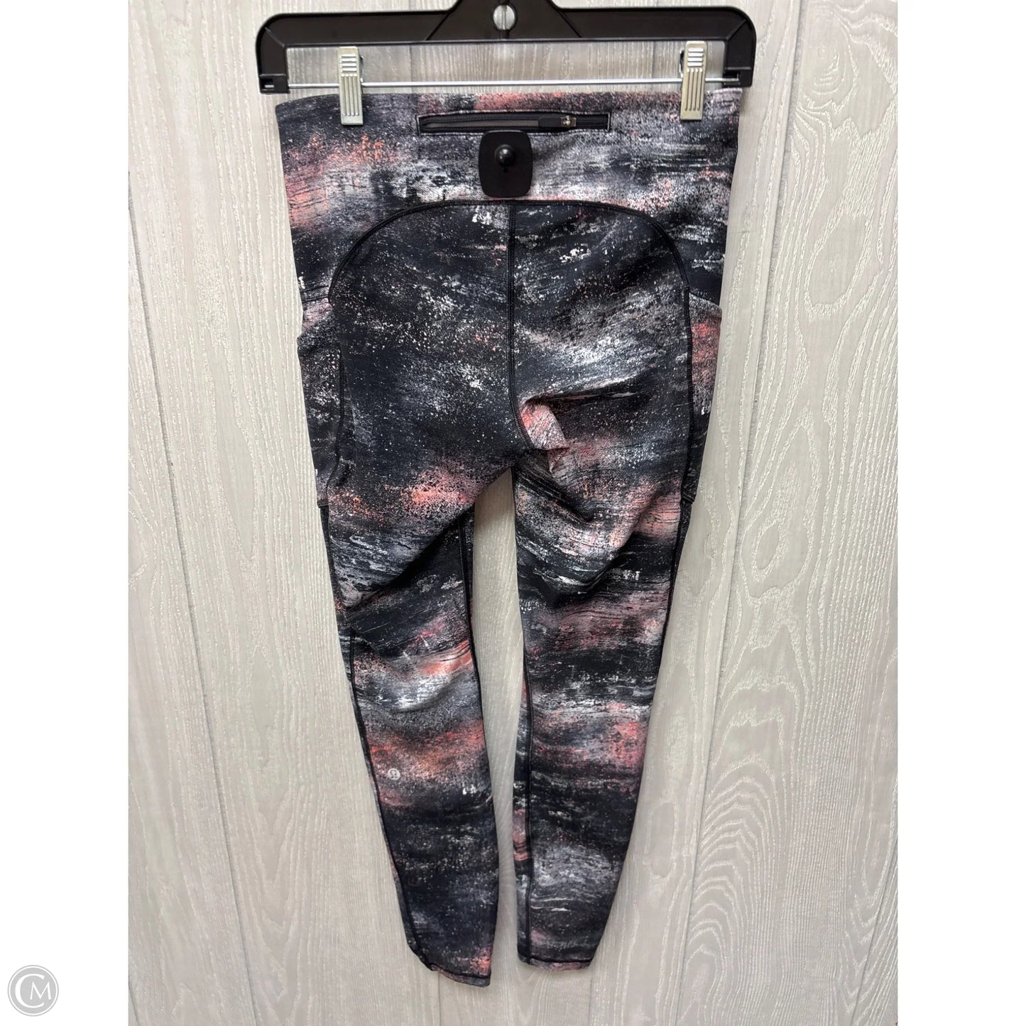 Athletic Leggings By Lululemon In Grey & Pink, Size: 6