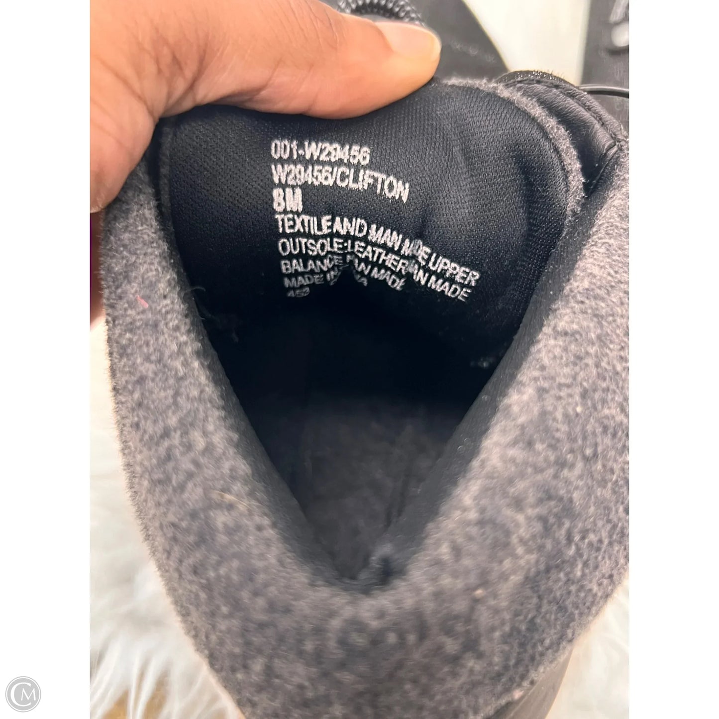 Boots Combat By Clothes Mentor In Black & Silver, Size: 8