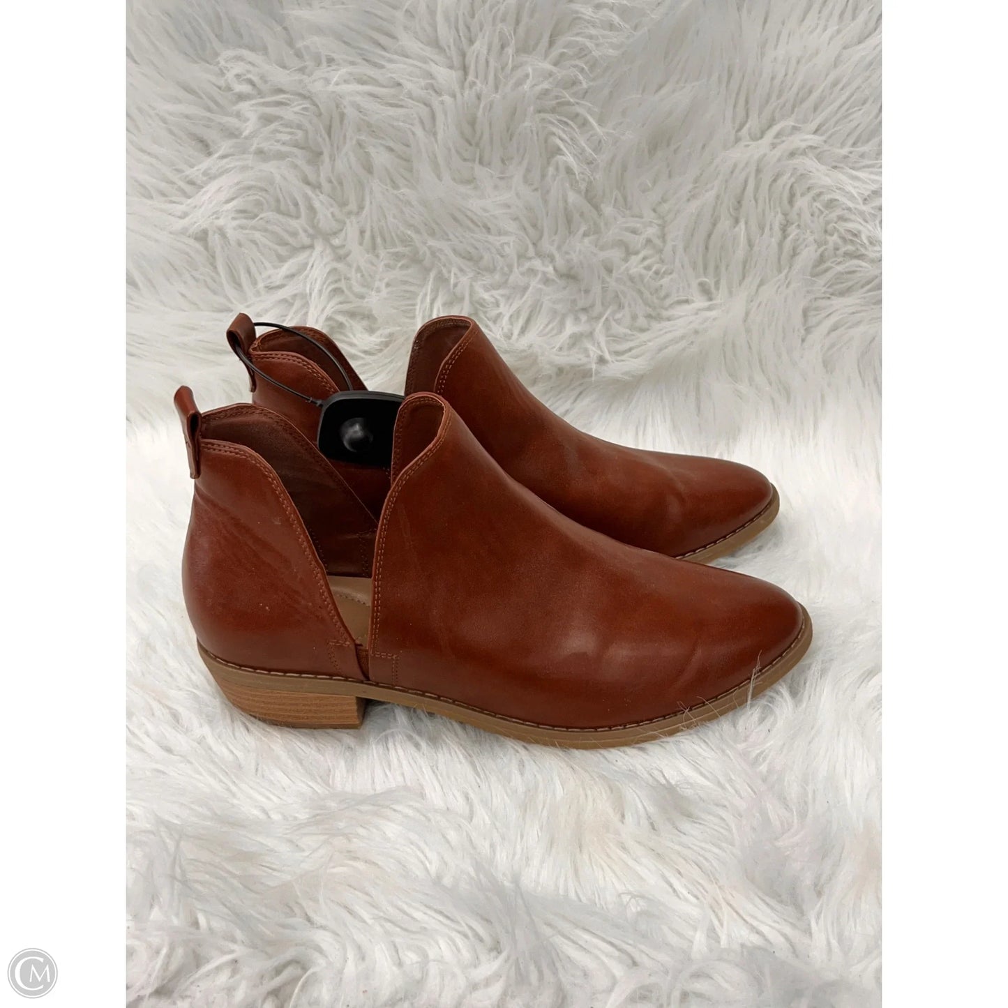 Boots Ankle Heels By Universal Thread In Brown, Size: 10