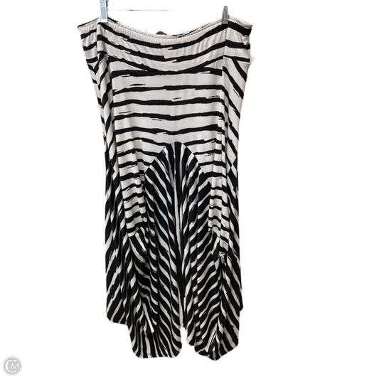Skirt Midi By Ic By Connie K In Black & White, Size: 18