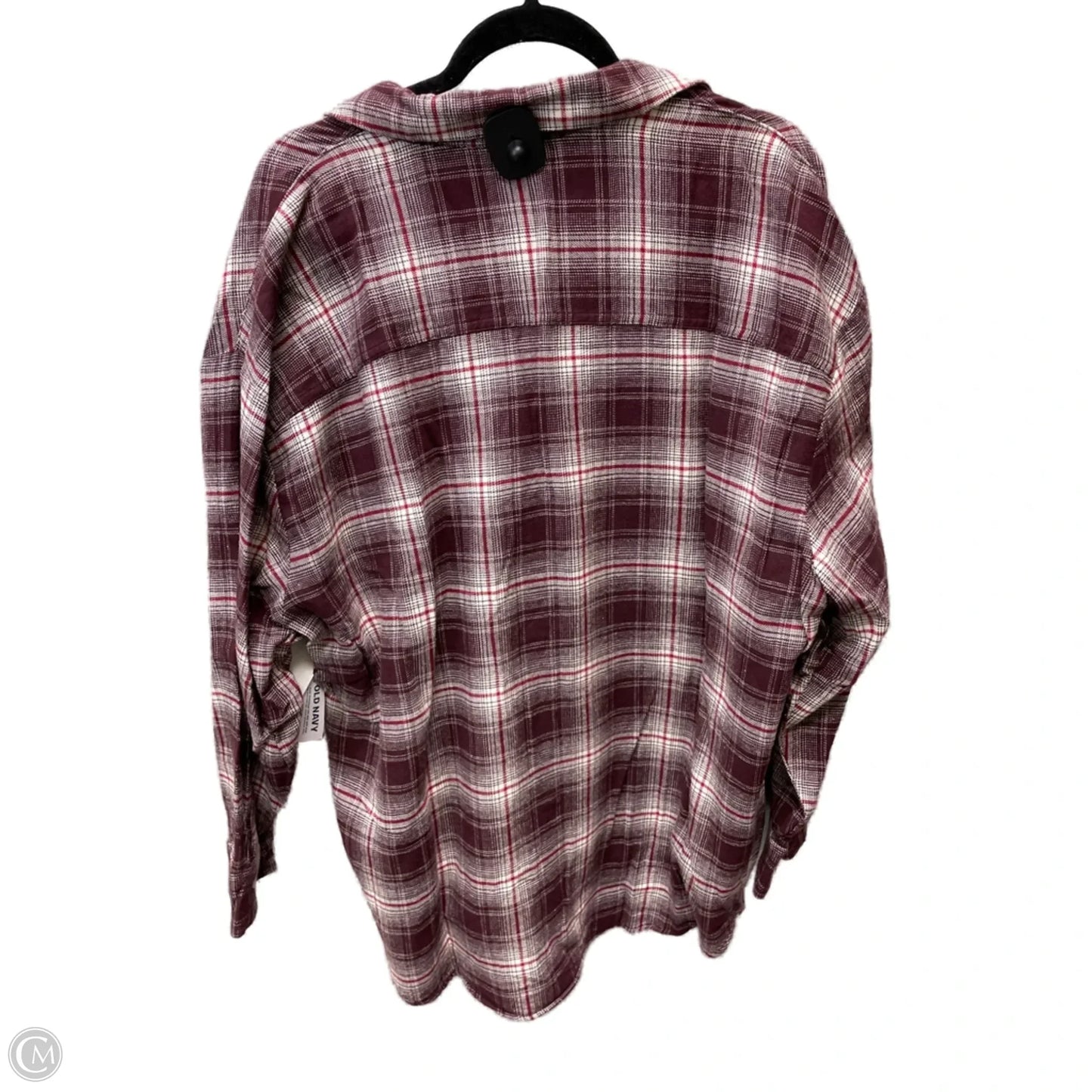 Tunic Long Sleeve By Old Navy In Maroon, Size: 1x