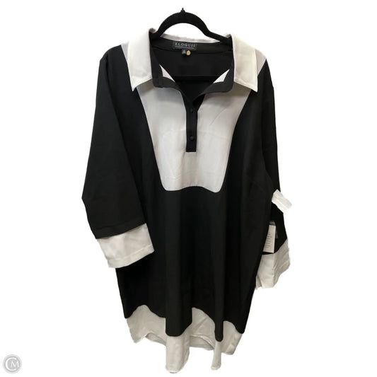 Dress Work By Eloquii In Black & White, Size: 2x