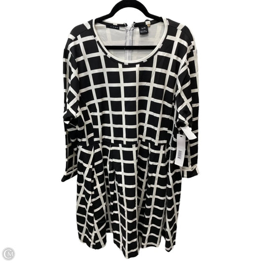 Dress Work By k. by kersh -  In Black & Cream, Size: 3x