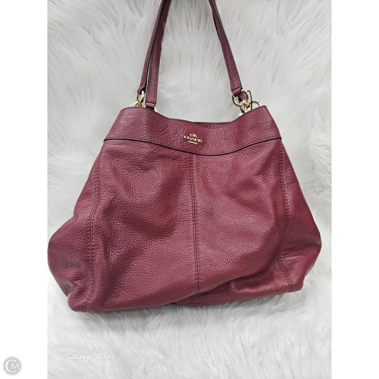 Handbag Designer By Coach, Size: Large