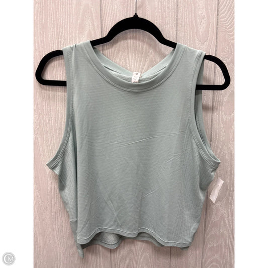 Athletic Tank Top By Lululemon In Green, Size: 10