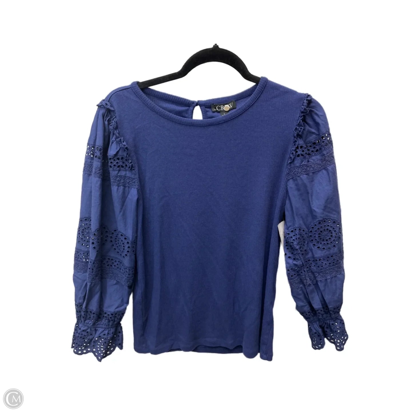 Top Long Sleeve By J. Crew In Navy, Size: L