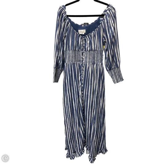 Dress Casual Maxi By Anthropologie In Striped Pattern, Size: S
