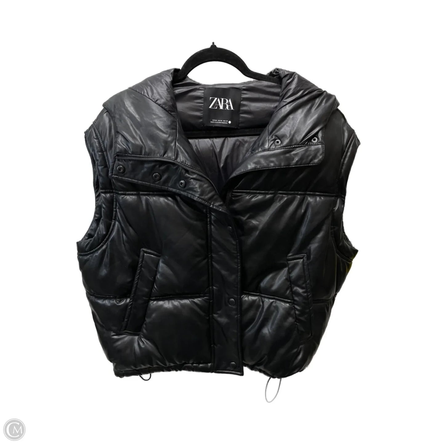 Vest Puffer & Quilted By Zara In Black, Size: Xs