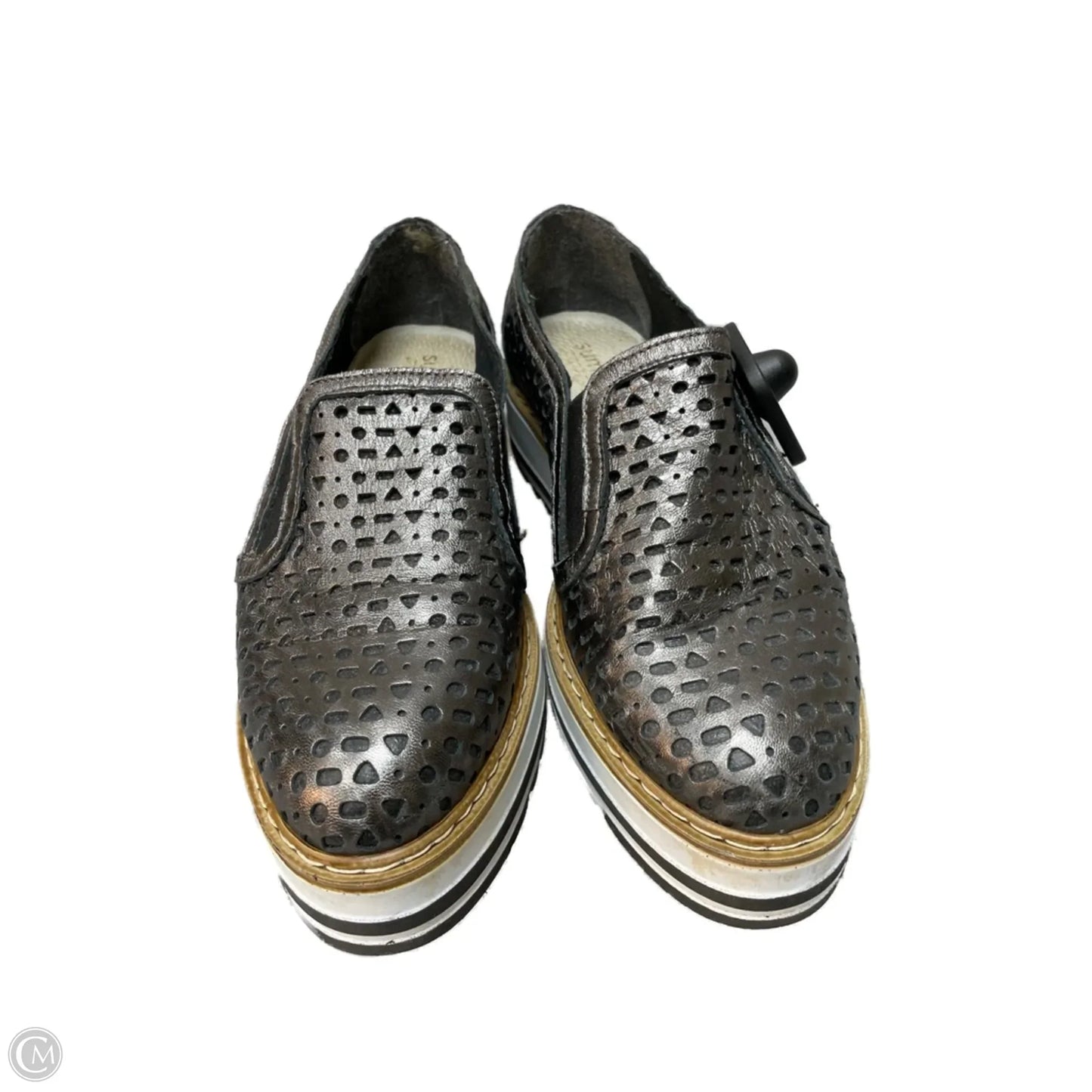Shoes Heels Platform By White Mountain In Silver, Size: 7