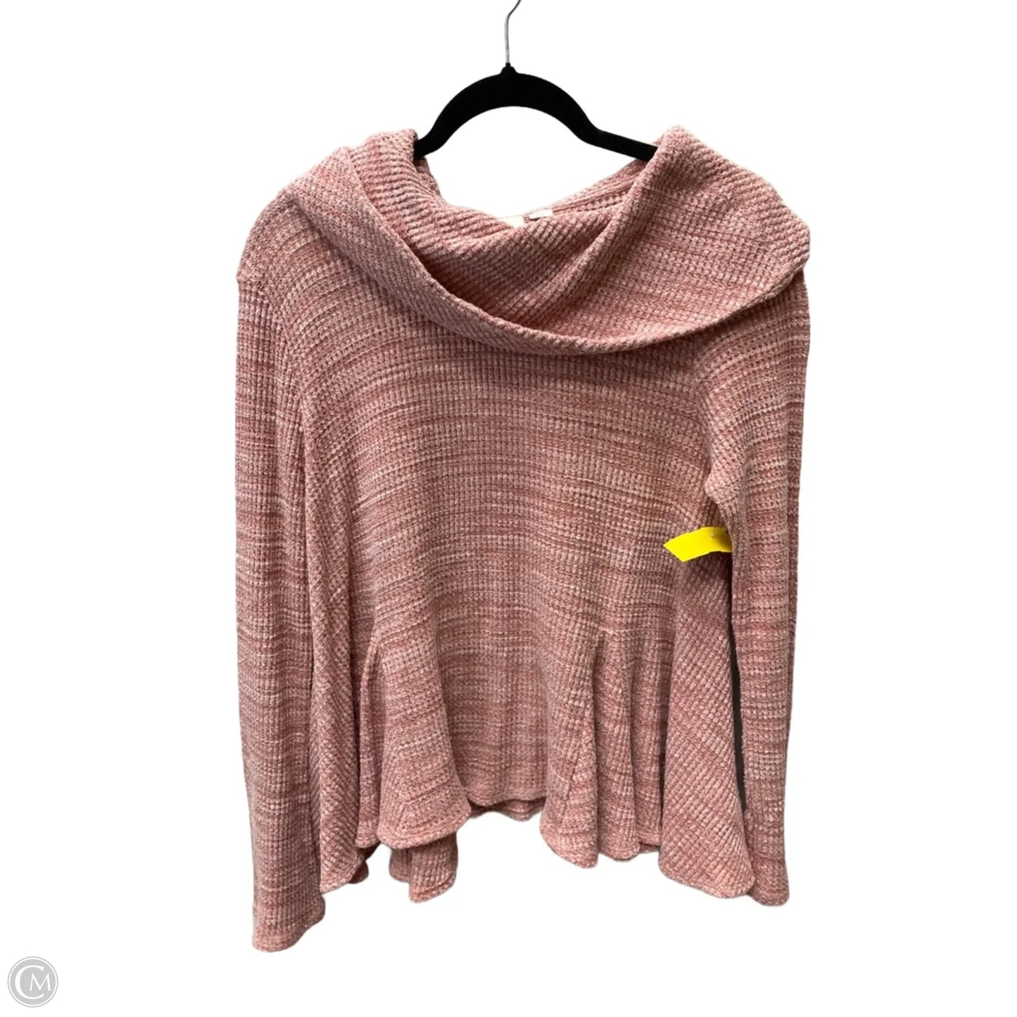 Sweater By Anthropologie In Cream & Pink, Size: S