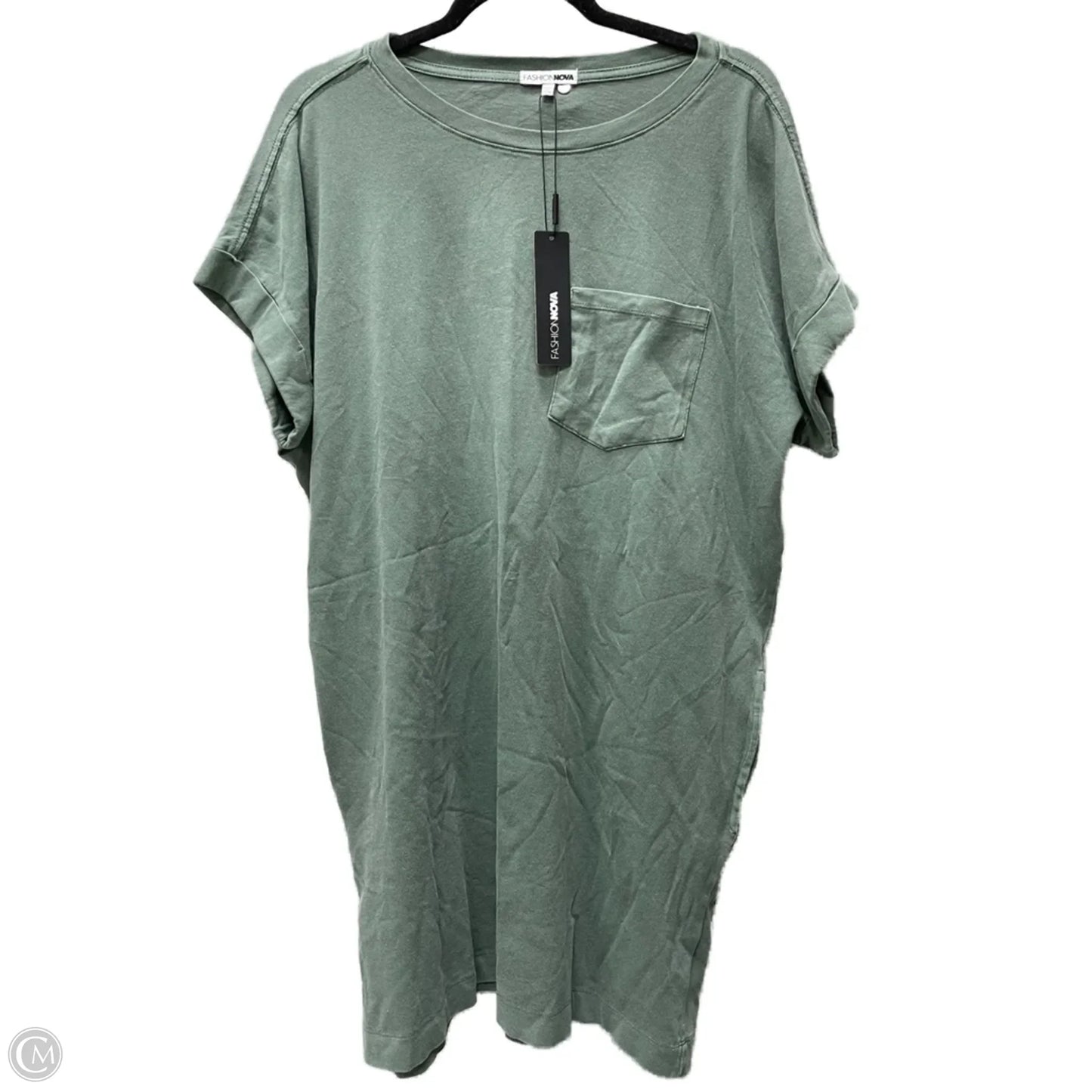 Dress Casual Short By Fashion Nova In Green, Size: Xl