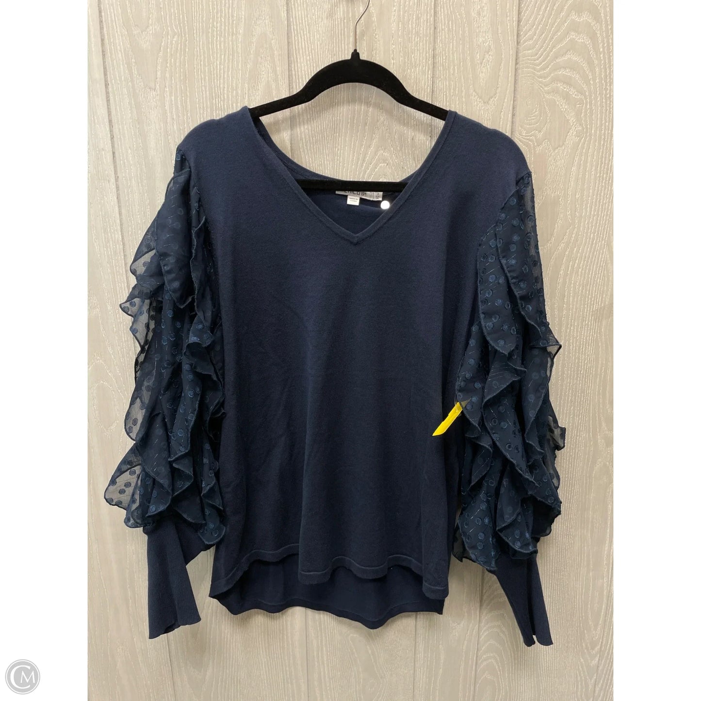 Sweater By Chicos In Teal, Size: Xl