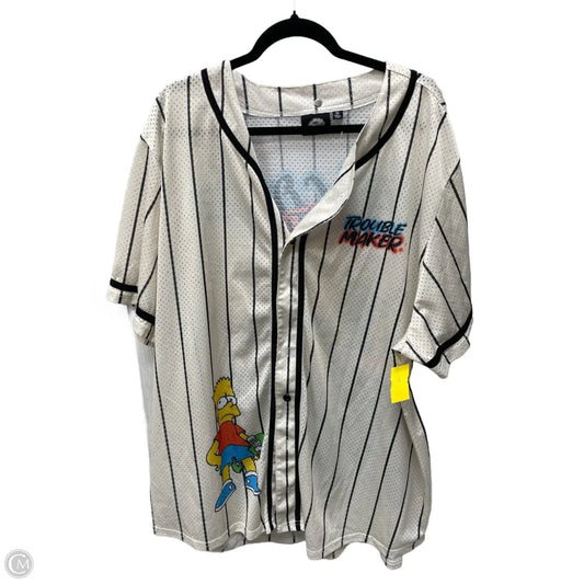 Tunic Short Sleeve By SIMPSONS In Cream, Size: 3x