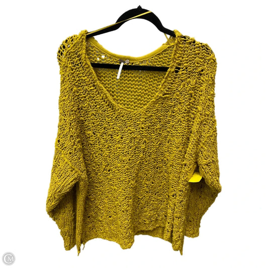 Sweater By Free People In Chartreuse, Size: L