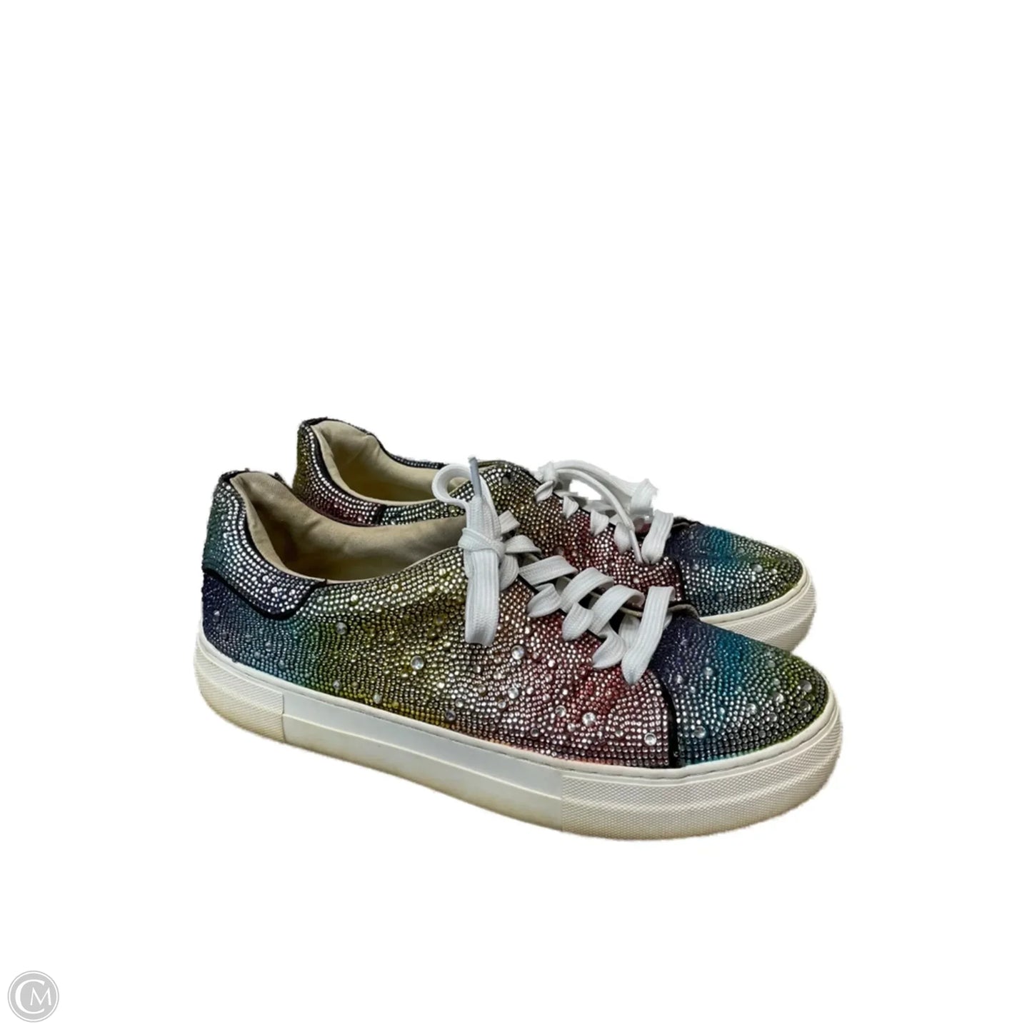 Shoes Sneakers By Betsey Johnson In Rainbow Print, Size: 11