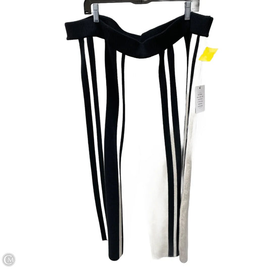 Pants Cropped By Eloquii In Black & Cream, Size: 22