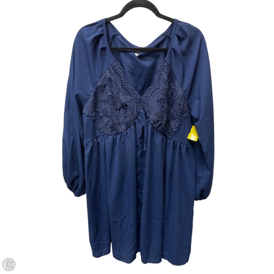 Dress Casual Short By Shein In Navy, Size: 1x