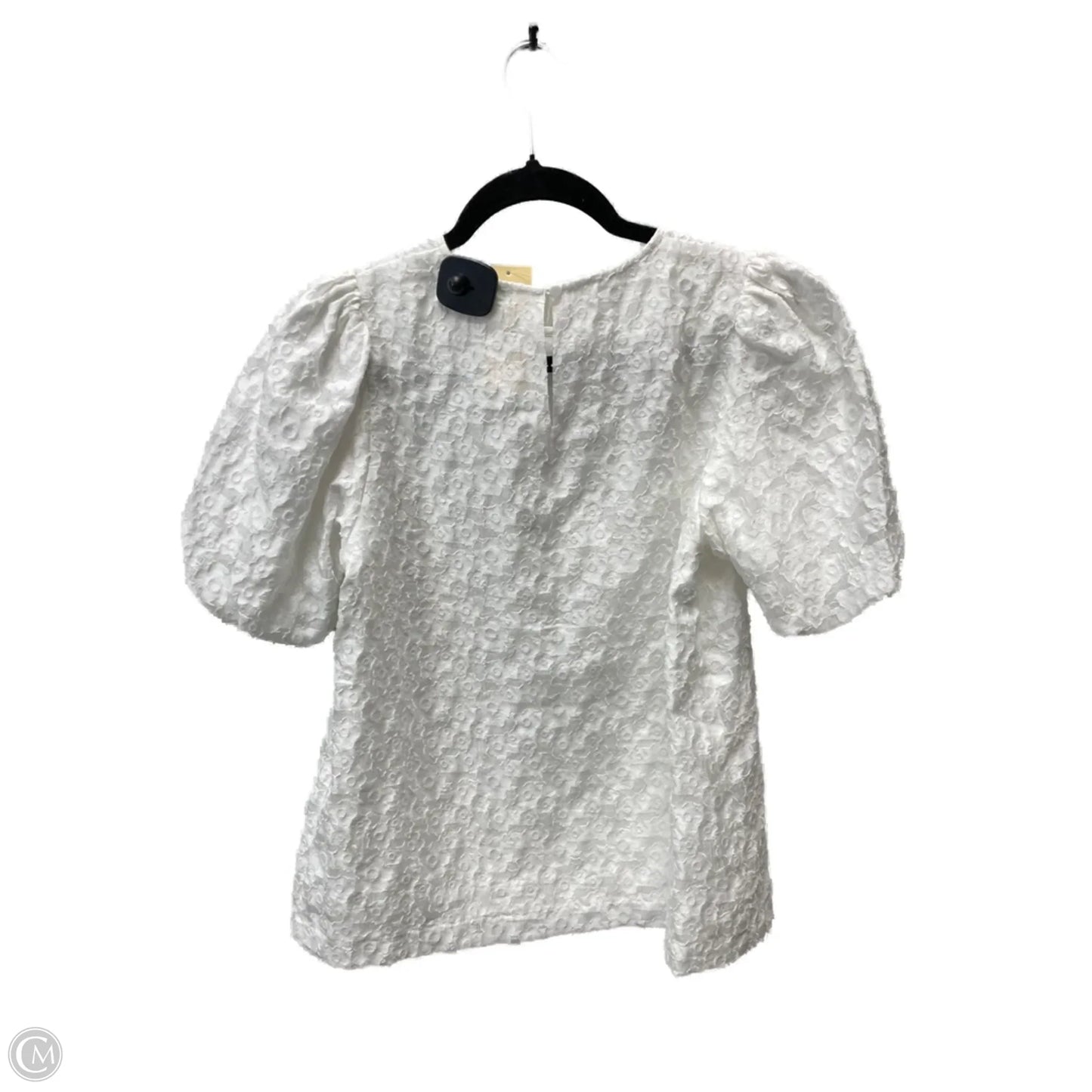 Blouse Short Sleeve By Jade In White, Size: Xs
