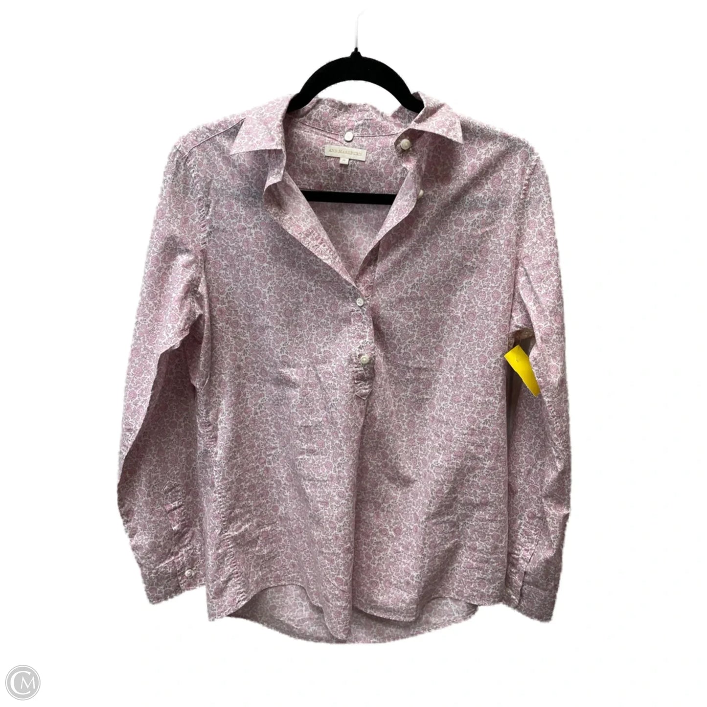 Top Long Sleeve By ann mashburn In Floral Print, Size: M