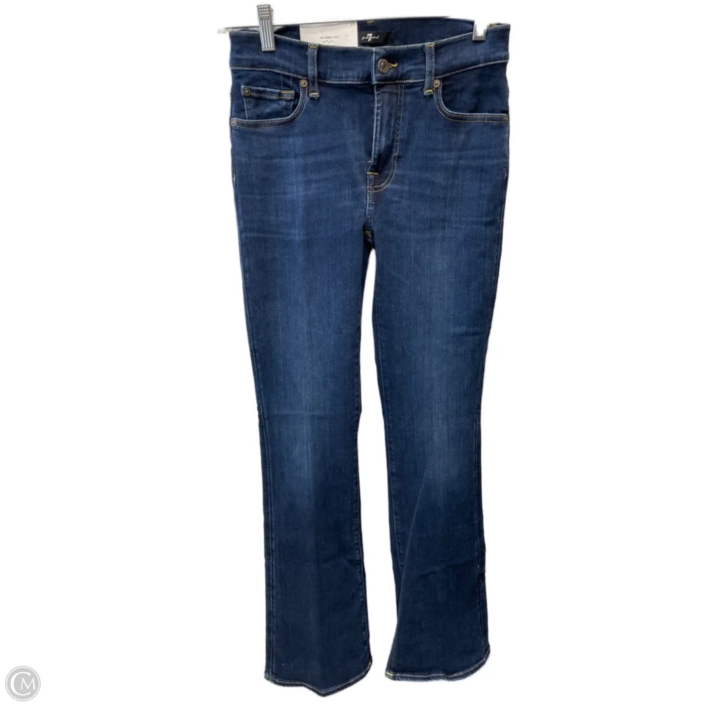 Jeans Flared By 7 For All Mankind In Blue Denim, Size: 2