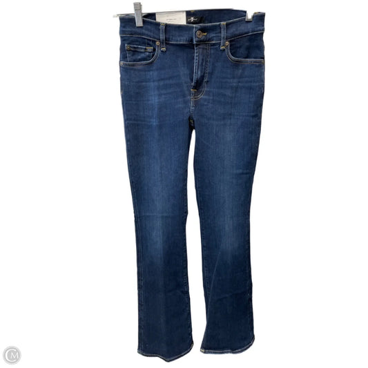 Jeans Flared By 7 For All Mankind In Blue Denim, Size: 2