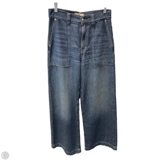 Jeans Wide Leg By Madewell In Blue Denim, Size: 2