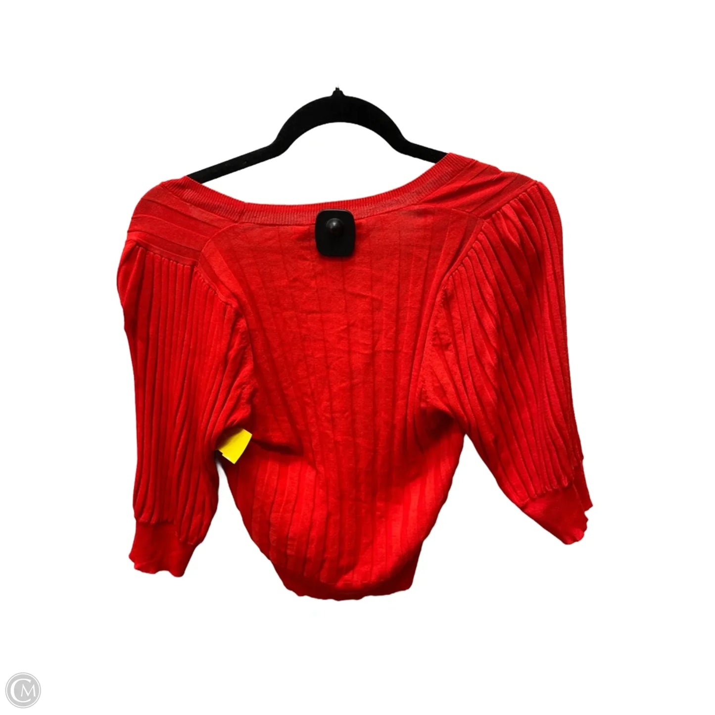 Sweater Short Sleeve By Zara In Orange, Size: M